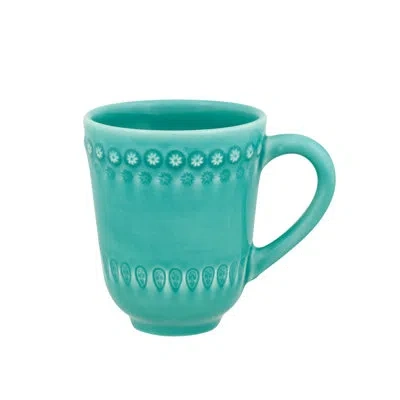 Bordallo Pinheiro Fantasy Coffee Mug In Bright Aqua