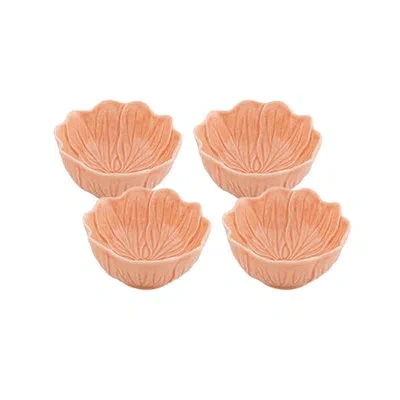 Bordallo Pinheiro Flora 9.64oz. Rice Bowl In Pink