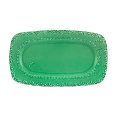 Bordallo Pinheiro Flora Platter In Green