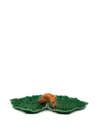 Bordallo Pinheiro Fox Leaf Plate In Green