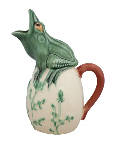 Bordallo Pinheiro Frog Pitcher In Green