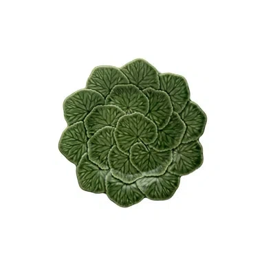 Bordallo Pinheiro Geranium 8.66" Dessert Plate In Green