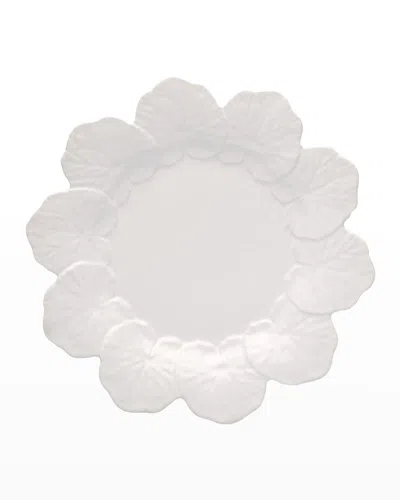 Bordallo Pinheiro Geranium Dinner Plate, Set Of 4 In White