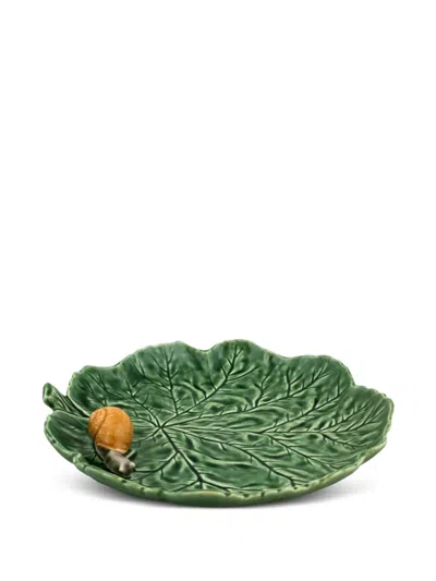 Bordallo Pinheiro Geranium Plate In Green