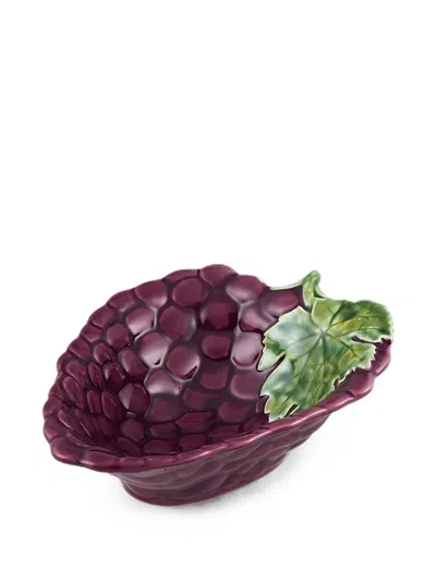 Bordallo Pinheiro Grape-shaped Bowls Set (set Of Four) In Purple