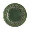 Bordallo Pinheiro Holly Dinner Plate In Green