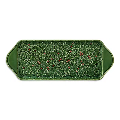 Bordallo Pinheiro Holly Tart Tray In Green