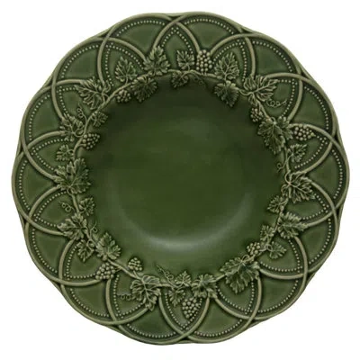 Bordallo Pinheiro Hunting 11.54" Dinner Plate In Brown;green