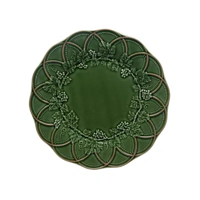 Bordallo Pinheiro Hunting 9.45" Dinner Plate In Green
