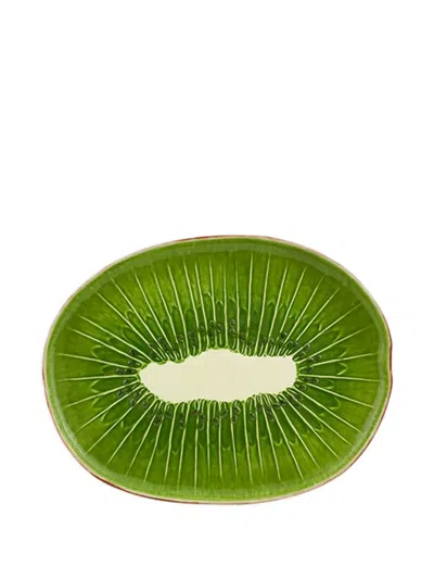 Bordallo Pinheiro Kiwi-shape Platter In Green