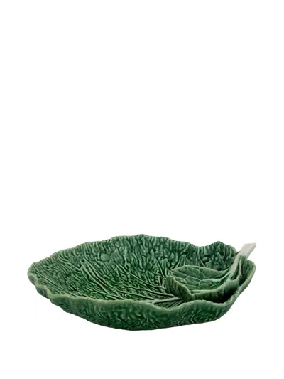 Bordallo Pinheiro Large Cabbage Leaf Bowl Set In Green