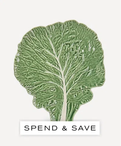 Bordallo Pinheiro Large Cabbage Leaf Flat Plate