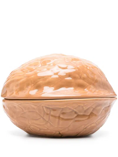 Bordallo Pinheiro Large Walnut Box In Brown