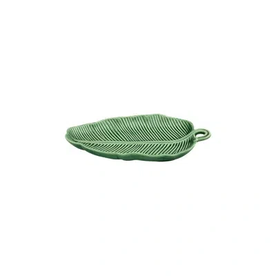 Bordallo Pinheiro Leaves Banana 10.43" Dinner Plate In Green