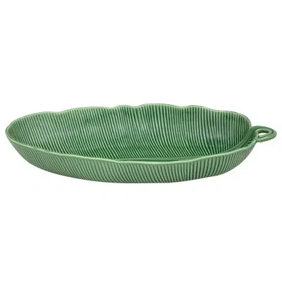 Bordallo Pinheiro Leaves Salad Bowl In Green