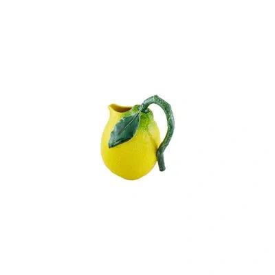 Bordallo Pinheiro Lemon Pitcher In Yellow