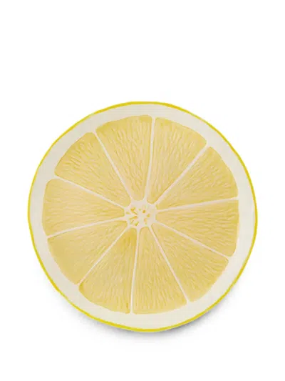Bordallo Pinheiro Lemon-design Plate In Yellow