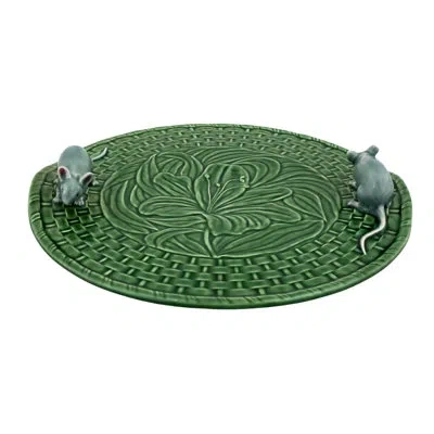 Bordallo Pinheiro Lily Cheese Board In Green