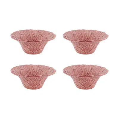 Bordallo Pinheiro Maria Flor Bowl Dahlia 6" In Purple