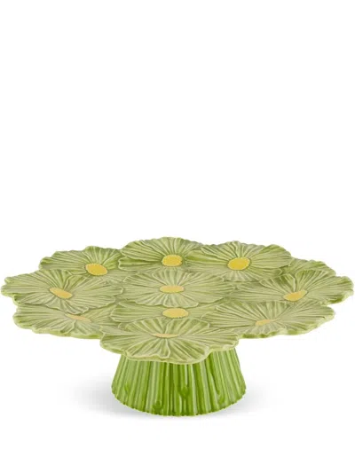Bordallo Pinheiro Maria Flor Cake Stand In Grün