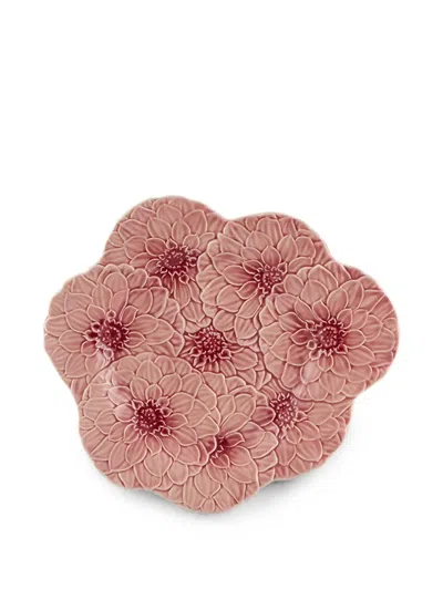 Bordallo Pinheiro Maria Flor Dessert Plate (set Of Four) In Pink
