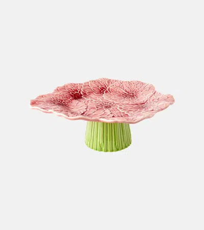 Bordallo Pinheiro Maria Flor Small Earthenware Cake Stand