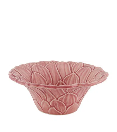 Bordallo Pinheiro Maria Floral Bowl In Pink
