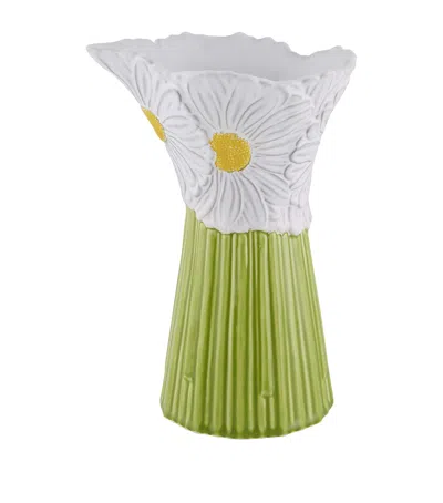 Bordallo Pinheiro Maria Floral Pitcher In White