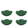 Bordallo Pinheiro Cabbage Dinner Plate Set In Green