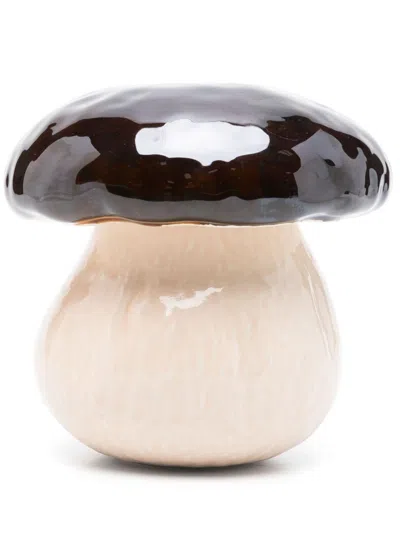 Bordallo Pinheiro Medium Mushroom Cogumelo Box In Brown