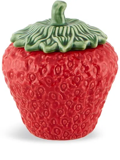 Bordallo Pinheiro Morango Glazed Tureen In Rot