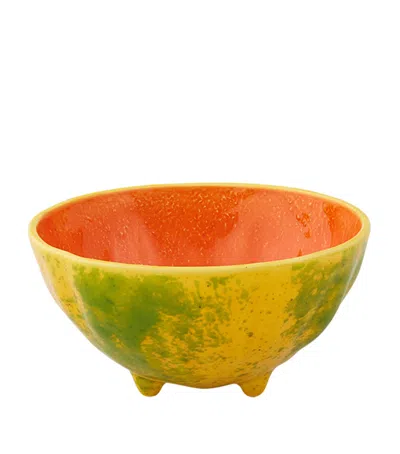 Bordallo Pinheiro Papaya Bowl In Orange