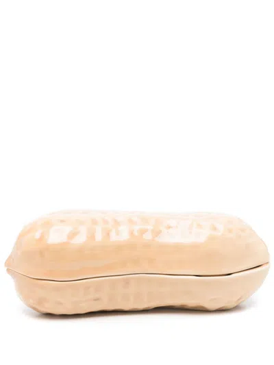Bordallo Pinheiro Peanut Trinket Box (23cm X 9cm) In Neutrals