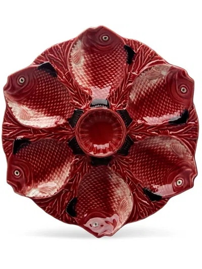 Bordallo Pinheiro Peixes Glazed Plate In Multicolour