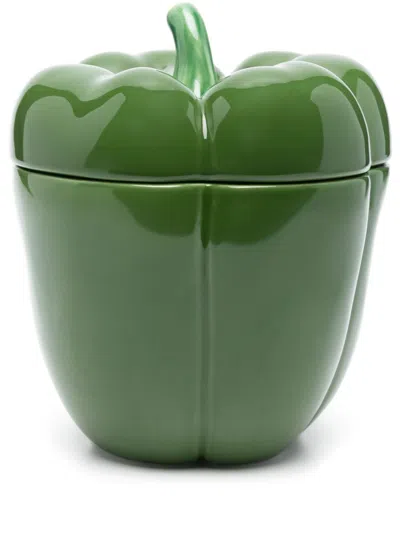 Bordallo Pinheiro Pepper Trinket Box (51cm) In Green