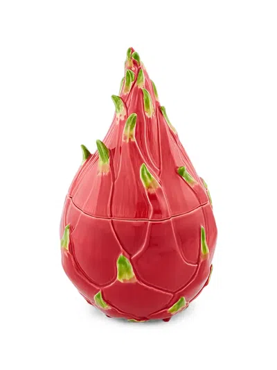Bordallo Pinheiro Pitaia Ceramic Box In Pink