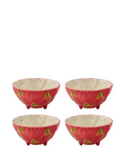 Bordallo Pinheiro Pitaya Bowl Set In Rot