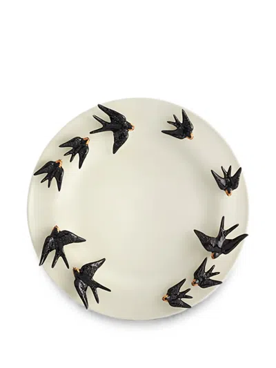 Bordallo Pinheiro Primavera Decorative Plate In White