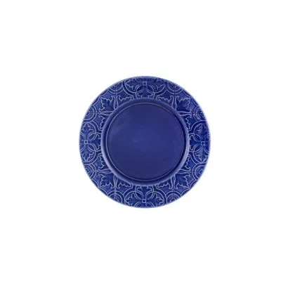 Bordallo Pinheiro Rua Nova 11.02" Dinner Plate In Indigo