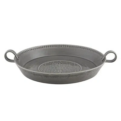 Bordallo Pinheiro Rua Nova 98.06 Fl Oz. Salad Bowl In Anthracite