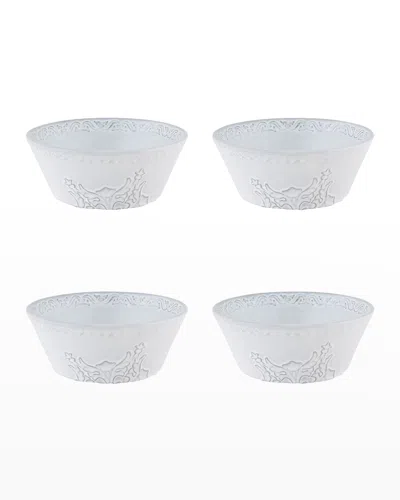 Bordallo Pinheiro Rua Nova Cereal Bowl, Set Of 4 In Antique White