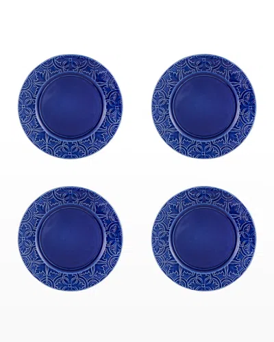 Bordallo Pinheiro Rua Nova Dinner Plate, Set Of 4 In Blue