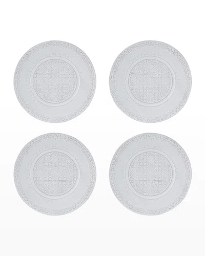 Bordallo Pinheiro Rua Nova Fruit Plate, Set Of 4 In Antique White