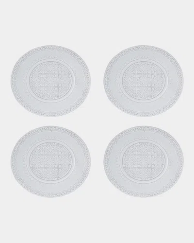 Bordallo Pinheiro Rua Nova Fruit Plate, Set Of 4 In White