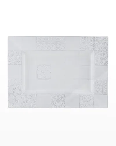 Bordallo Pinheiro Rua Nova Tray, 18" In White