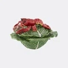 Bordallo Pinheiro Bordallo Pinhero Cabbage With Lobsters Tureen In Green