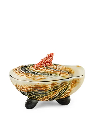 Bordallo Pinheiro Shell-motif Trinket Box In Multi