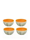 Bordallo Pinheiro Small Melon Bowl Set In Green