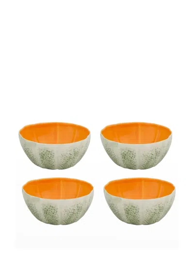 Bordallo Pinheiro Small Melon Bowl Set In Green