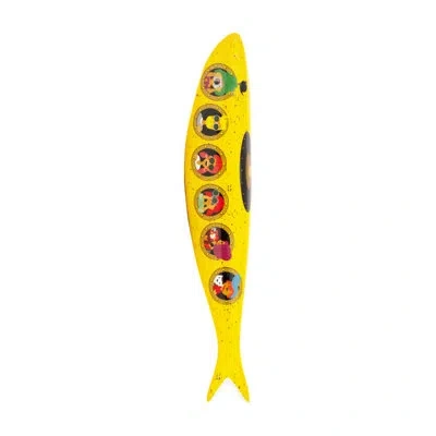 Bordallo Pinheiro Submarine Sardine By Alexandra Mendes In Yellow